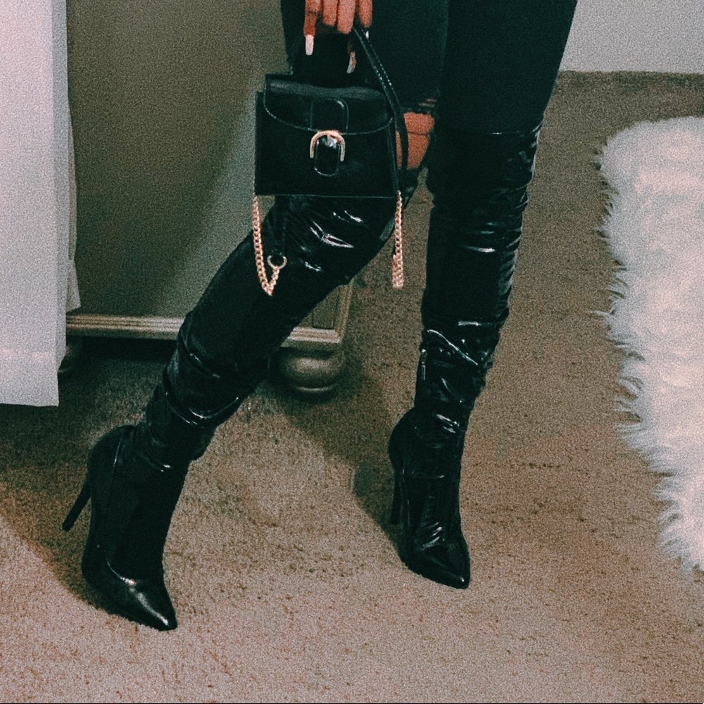 Knee high boots. Only worn once out.